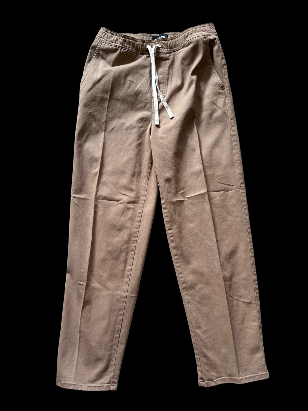 RSQ Men's Khaki Drawstring Chinos with White Cord